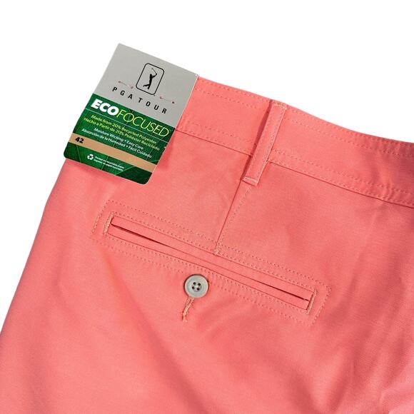 PGA TOUR Men's Flat Front Cross Over Golf Shorts 8" Size 42 $68 - Picture 7 of 8